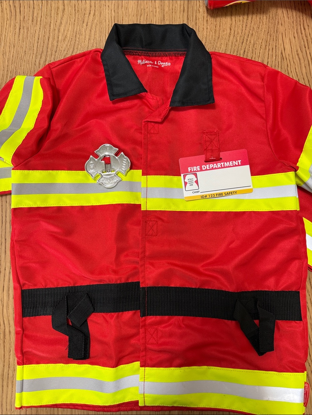 Melissa & Doug Fire Chief Firefighter Costume – Kids Ages 3-6